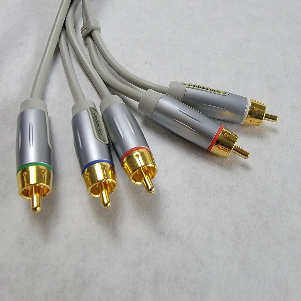Rocketfish Component Video Cable for Nintendo Wii Braided Gold Plated RF-GWI1102